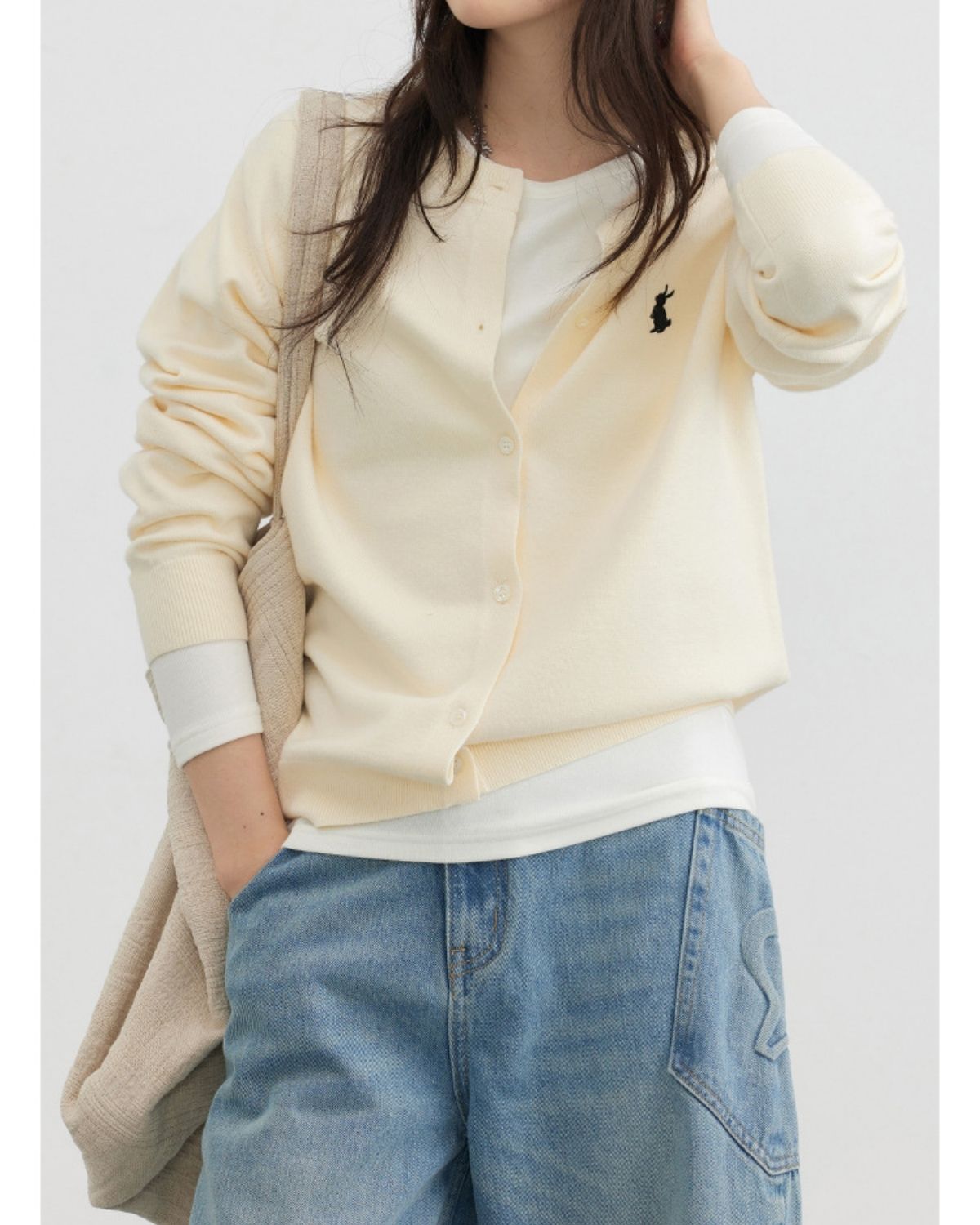 Adele - Minimalist Button-Up Knit Cardigan for Women