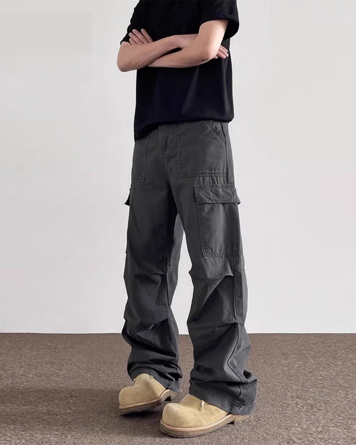 Damian - Relaxed Cargo Utility Trousers for Men