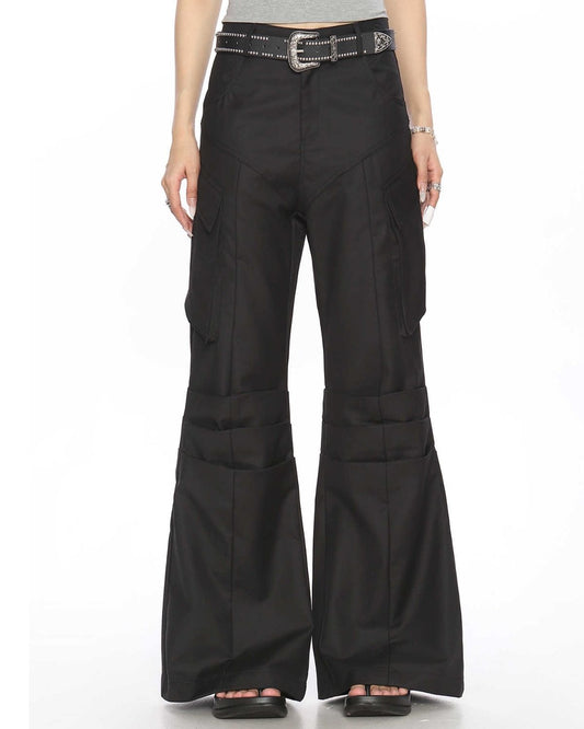 Hallie - Trendy Urban Flare Utility Trousers for Women