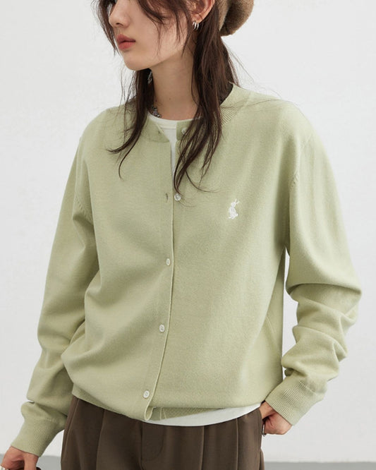 Adele - Minimalist Button-Up Knit Cardigan for Women