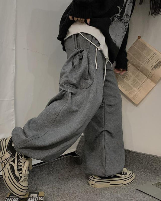 Violette - Trendy Oversized Drawstring Cargo Pants for Women