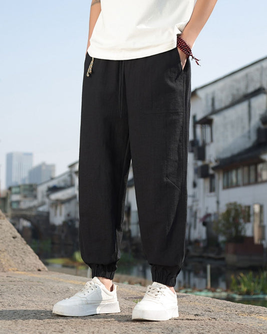 Carson - Relaxed Drawstring Jogger Trousers for Men